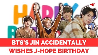 BTSs Jin Accidentally Wishes Jhope Happy Birthday Sparking Laughter Among Fans bts btsjhope [upl. by Eteragram627]