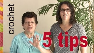 5 tips para mejor acabado en tejido a crochet de Esperanza y Ana Celia de Tejiendo Perú [upl. by Yednarb272]