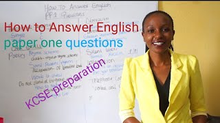 How to Answer English paper one questions KCSE preparation [upl. by Analiese]