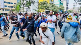 HOW PROTESTERS CELEBRATED IN NAIROBI CBD AFTER POLICE WERE TOLD TO HOLD TERGAS [upl. by Jazmin]