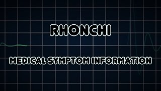 Rhonchi Medical Symptom [upl. by Omrelliug]