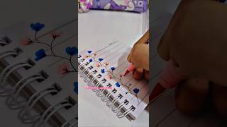 Easy border line design alsa art and craft border design ideas project assignmentviralvideoshorts [upl. by Eniale]