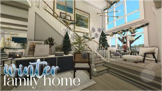 Bloxburg  Winter Family Home  Roblox  House Build [upl. by Chandler91]