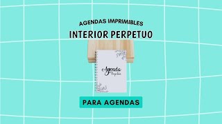 Agendas imprimibles Perpetuas📓 [upl. by Cressy67]