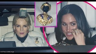 Princess Michael of Kent apologises for wearing a racist Blackamoor brooch to meet Meghan [upl. by Llerref11]