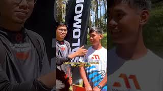 Kita pake sepatu Unerd Valixir buat trail run 15K💪 shorts [upl. by Odnam]