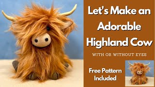 Lets Make an Adorable Highland CowHighland Cow Gnome PetCute AnimalNot a Toy [upl. by Ahsinid]