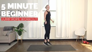 5 Min Jump Rope Workout for Beginners [upl. by Nnaj]