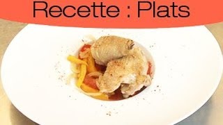 Recette  Cuisiner du poulet basquaise [upl. by Eannaj832]