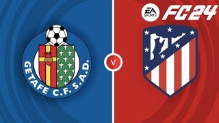 Getafe vs Atlético Madrid  Laliga  FC 24 [upl. by Uyekawa]