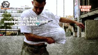 Freestyle voetbal leren de Tshirt truc TUTORIAL [upl. by Kcin]