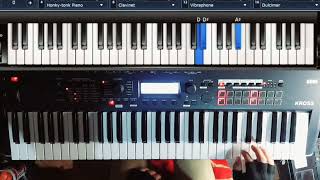 CANTO DANZO SALTO  MIEL SAN MARCOS  AVIVAMIENTO  COVER TUTORIAL PIANO  INTRO [upl. by Ellerihs]