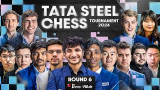 Tata Steel Chess 2024 Round 6  Pragg Gukesh Vidit Anish  Live Commentary by Amruta [upl. by Pandolfi928]