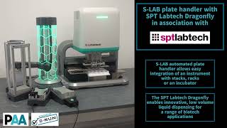 SLAB stacker with SPT Labtech Dragonfly [upl. by Yeleak]