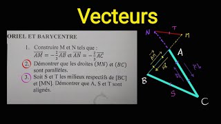 Vecteurs en seconde  construction de points parallélisme et alignement [upl. by Drahser]