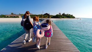 SURPRISING THE GIRLS WITH THE BIGGEST ADVENTURE OF OUR LIVES TRAVELLING TO THE MALDIVES [upl. by Couture]