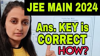 ANSWER KEY IS CORRECT  HOW to check jee2024 jee nehaagrawal [upl. by Dabney305]