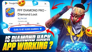 TRYING FREE DIAMOND HACK APPS FROM PLAYSTORE 😳  GARENA FREE FIRE [upl. by Pavkovic]