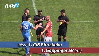 Highlights aus der Begegnung 1 CfR Pforzheim vs 1 Göppinger SV am 492021 [upl. by Lertnahs949]