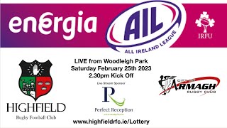 Highfield RFC v City of Armagh RFC  25th February 2023 [upl. by Eliseo214]