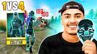 FIZ MAIS DE 50 KILLS SOLO VS SQUAD COM O NOVO TOP CRIMINAL  FREE FIRE  MOBILE [upl. by Neeli]