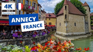 Annecy France 🇨🇵  Venice of Alps most beautiful Alpine Towns walking tour in 4K [upl. by Prue908]