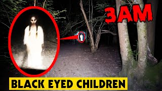 DO NOT ENTER THE BLACK EYED CHILDREN FOREST AT 3AM OR THEY WILL APPEAR  BLACK EYED CHILDREN CAUGHT [upl. by Gahan]