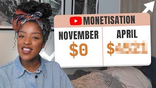 How to get monetized on YouTube fast  My 6month plan to monetization [upl. by Atilef]