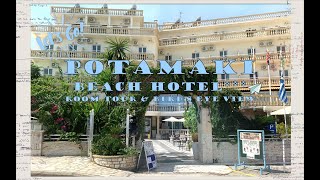 Potamaki Beach Hotel  Room Tour  Benitses Corfu birds eye view [upl. by Atnwahsal]