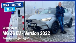 Wintertest  MG ZS EV Facelift 2022  AutobahnReichweite und Verbrauch  PreisLeistungssieger [upl. by Starlene]