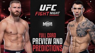 UFC Fight Night Blachowicz vs Rakic FULL CARD Breakdown amp Predictions with The Combat Station [upl. by Muriah]