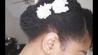 How To Do An Elegant Updo short 4C hair [upl. by Mackoff]