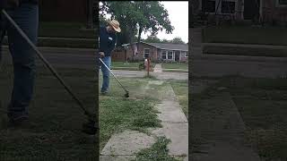 Lawn Care Adventures Mowing Edging and Trimming short Video 2 [upl. by Keane]