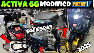 activa 6g Modification accessories  Activa Modified  All New Activa Modifications [upl. by Nilcaj]