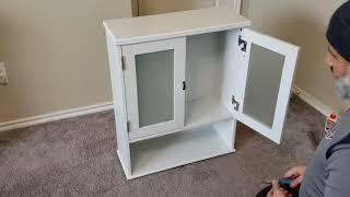 Install Bathroom Cabinet Adding more space for bathroom  Simple DIY Project [upl. by Duthie]