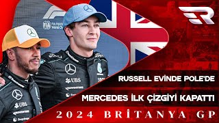 F1 Britanya GP Sıralama Turları Russell Evinde Polede Mercedes İlk Çizgiyi Kapattı  Eau Rouge [upl. by Alarise]