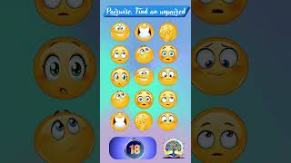 Pairwise Easy level 22 Find an unpaired findthedifference guessinggame brainteasers emojiquiz [upl. by Giffer]