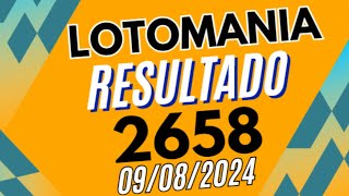 RESULTADO DA LOTOMANIA 2658  Confira os Números do Concurso 2658 [upl. by Oecile379]