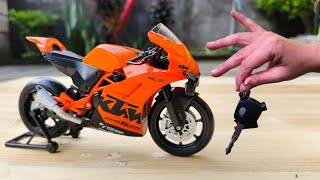 Diecast Model Bike  Unboxing of KTM Model  KTM RC 8C  112 Scale Model Bike  RP TOYS [upl. by Nahgam65]