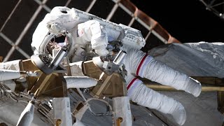 Spacewalk at the International Space Station [upl. by Aeniah]