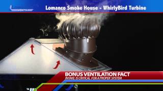 Lomanco® Whirlybird® Turbine Smoke House Demo [upl. by Azilef]