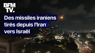 Des missiles iraniens tirés depuis lIran vers Israël [upl. by Auop]