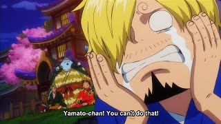 Yamato decides to stay in Wano and not joining The Strawhats English Sub [upl. by Abebi936]