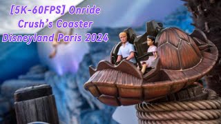 5K60FPS  Crushs Coaster Onride 2024  Walt Disney Studio Paris [upl. by Nay]