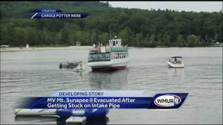 MV Mt Sunapee runs aground in Lake Sunapee [upl. by Elnukeda716]