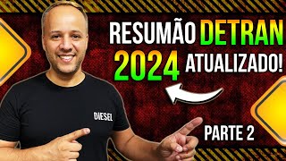 RESUMÃO DETRAN 2024 provadetran detran2024 simuladodetran2024 [upl. by Au]