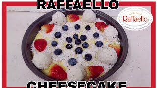 RAFFAELLO CHEESECAKE RECIPE  EASY AND QUICK [upl. by Sirak835]