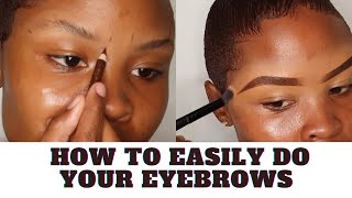 HOW TO EASILY DO YOUR EYEBROWS [upl. by Ahsenet721]