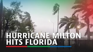 Monster Hurricane Milton makes landfall walloping coast of Florida  ABSCBN News [upl. by Ahseile530]