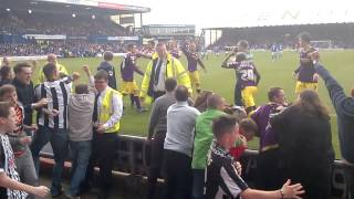 Alan Sheehan Penalty Kick Notts County Vs Oldham 2014 crowd mayhem [upl. by Schulz914]